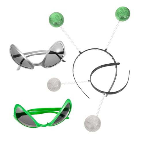 BESPORTBLE Stirnband und Sonnenbrille Satz für Erwachsene Lustiges Kostümzubehör mit Partybrille für Karneval und Cosplay BESPORTBLE Stirnband und Sonnenbrille Satz für Erwachsene Lustiges Kostümzubehör mit Partybrille für Karneval und Cosplay von BESPORTBLE