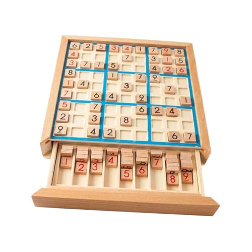 BESPORTBLE Sudoku Brettspiel Schublade Typ Puzzle Für Logisches Und Entwicklung Klassisches Denkspiel Für Blau Schachbrett Lernspielzeug von BESPORTBLE
