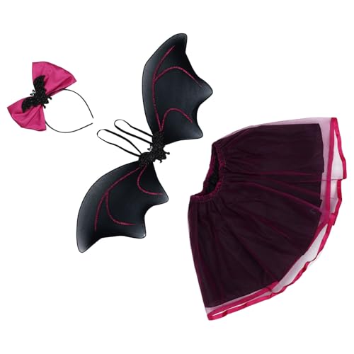 BESPORTBLE Teiliges Bat Kleid Cosplay Kostüm Mit Flügeln Rosé Für Aufführungen Geburtstagsfeiern Und Halloween Für Kreative Rollenspiele Und Kinderfeste BESPORTBLE Teiliges Bat Kleid Cosplay Kostüm Mit Flügeln Rosé Für Aufführungen Geburtstagsfeiern Und Halloween Für Kreative Rollenspiele Und Kinderfeste von BESPORTBLE