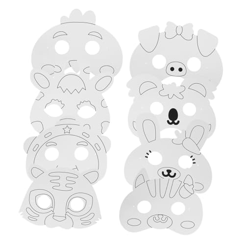 BESPORTBLE Teiliges Diy Papiermasken Leichte Unbemalte Blank Masks zum Bemalen und Basteln Kindgerechte Bastelblanks für Karneval Halloween Fasching Schulprojekte und Kreative BESPORTBLE Teiliges Diy Papiermasken Leichte Unbemalte Blank Masks zum Bemalen und Basteln Kindgerechte Bastelblanks für Karneval Halloween Fasching Schulprojekte und Kreative von BESPORTBLE