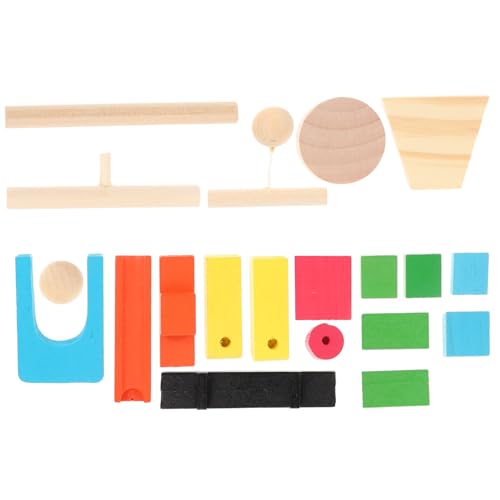 BESPORTBLE Teiliges Domino Holzspielzeug für Sichere Geruchslose Lackierung Robuste Bauklötze Farbenfrohes Lernspielzeug zur Frühförderung Handliches Design für Jungen und Mädchen von BESPORTBLE