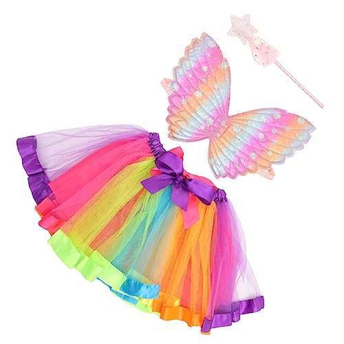 BESPORTBLE Teiliges Feen Kostüm Für Pinke Schmetterlingsflügel Schöner Zauberstab Und Kurzrock Für Halloween Karneval Und Cosplay Dress Up BESPORTBLE Teiliges Feen Kostüm Für Pinke Schmetterlingsflügel Schöner Zauberstab Und Kurzrock Für Halloween Karneval Und Cosplay Dress Up von BESPORTBLE