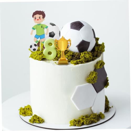 BESPORTBLE Teiliges Fußball Geburtstagskuchen Dekorationsset mit Kleinem Pokal Bunte Langlebige Fußball Pokal-topper für Kinderparty Einfach zu Verwenden Passend für BESPORTBLE Teiliges Fußball Geburtstagskuchen Dekorationsset mit Kleinem Pokal Bunte Langlebige Fußball Pokal-topper für Kinderparty Einfach zu Verwenden Passend für von BESPORTBLE
