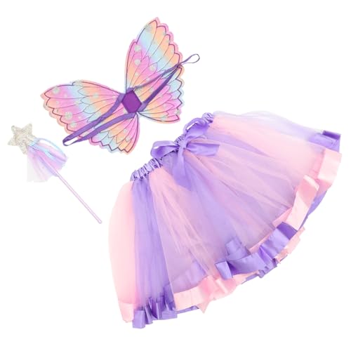 BESPORTBLE Teiliges Kinderkostüm Mit Flügeln Zauberstab Und Rock Engel Flügel Für Cosplay Und Kostümpartys Für Halloween Weihnachten Und Verkleidungen BESPORTBLE Teiliges Kinderkostüm Mit Flügeln Zauberstab Und Rock Engel Flügel Für Cosplay Und Kostümpartys Für Halloween Weihnachten Und Verkleidungen von BESPORTBLE
