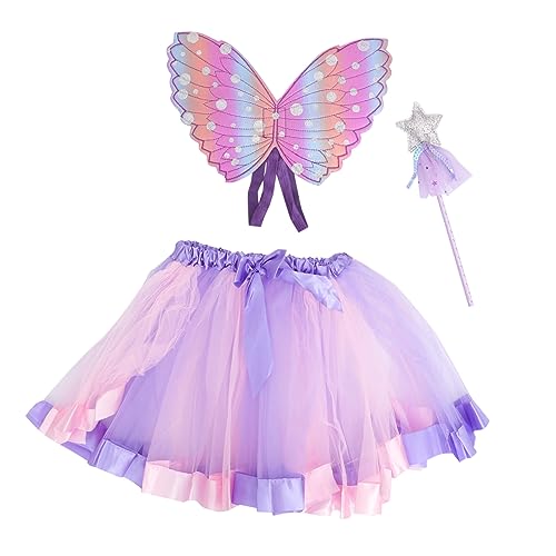 BESPORTBLE Teiliges Kostümset Für Feenflügel Mit Stock Bunter Rock Und Zubehör Für Fantasiespiele Und Kostümpartys Für Kleine Feen Und Engel Set BESPORTBLE Teiliges Kostümset Für Feenflügel Mit Stock Bunter Rock Und Zubehör Für Fantasiespiele Und Kostümpartys Für Kleine Feen Und Engel Set von BESPORTBLE