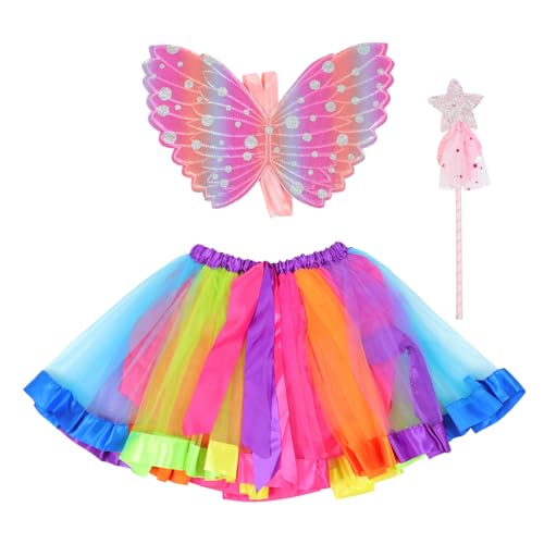BESPORTBLE Teiliges Kostümzubehör Set Schmetterlingsflügel Rock Und Fee Stick Für Mädchen Für Kostümpartys Theateraufführungen Und Rollenspiele BESPORTBLE Teiliges Kostümzubehör Set Schmetterlingsflügel Rock Und Fee Stick Für Mädchen Für Kostümpartys Theateraufführungen Und Rollenspiele von BESPORTBLE
