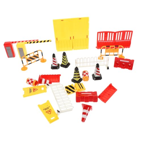 BESPORTBLE Teiliges Mini Verkehrsschilder Spielset aus Sicherem Bunte Straßenabsperrungen und Verkehrszeichen Pädagogisches Lernspielzeug für Verkehrserziehung und Kreativem für Mädchen und von BESPORTBLE