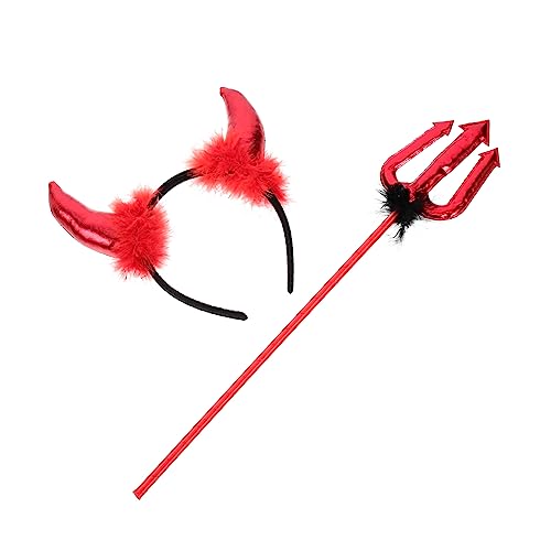 BESPORTBLE Teufelshörner Haarreif Teilig Halloween Kostümaccessoire Rot Komfortabel Hautfreundlich für Karneval Cosplay Party BESPORTBLE Teufelshörner Haarreif Teilig Halloween Kostümaccessoire Rot Komfortabel Hautfreundlich für Karneval Cosplay Party von BESPORTBLE