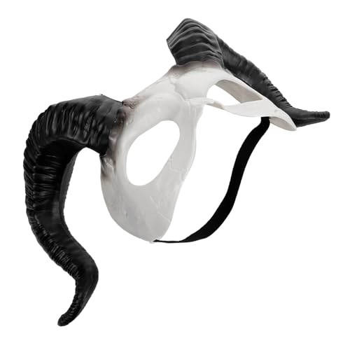 BESPORTBLE Teufelsmaske für Halloween Bequeme Cosplay Maske mit Horn Leicht und Atmungsaktiv für Kostümpartys und Fasching Verkleidung für Erwachsene und Halloween Events BESPORTBLE Teufelsmaske für Halloween Bequeme Cosplay Maske mit Horn Leicht und Atmungsaktiv für Kostümpartys und Fasching Verkleidung für Erwachsene und Halloween Events von BESPORTBLE