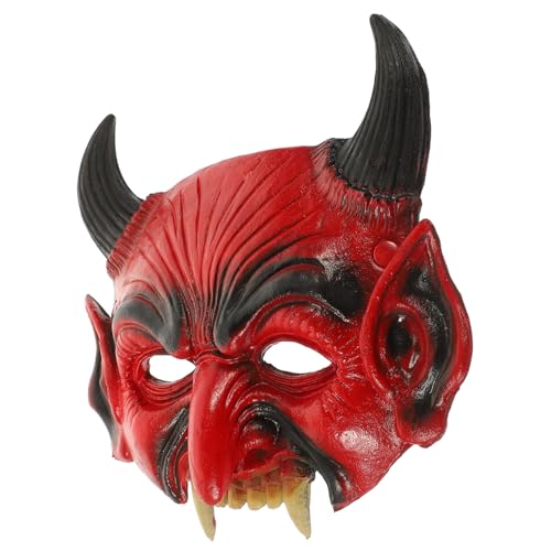 BESPORTBLE Teufelsmaske für Halloween Gruselige Maske für Männer für Kostümpartys und Maskeraden Einfache Handhabung Sicht und Atemkomfort Langlebige und Auffällige Halloween Deko von BESPORTBLE
