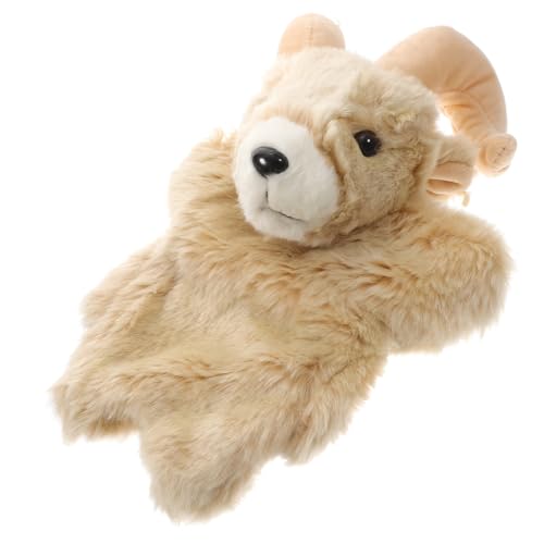 BESPORTBLE Tier Handpuppe Ziege Interaktive Plüschpuppe Für Beweglicher Mund Für Puppenspieltheater Und Rollenspiele Fördert Die Kreativität Und Fantasie von BESPORTBLE