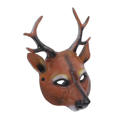 BESPORTBLE Tiergesichtsmaske PU Hirschmaske für Halloween Weihnachtsfeiern und Cosplay Realistische Dekorationsmaske Wiederverwendbar und Praktisch für Festliche Anlässe BESPORTBLE Tiergesichtsmaske PU Hirschmaske für Halloween Weihnachtsfeiern und Cosplay Realistische Dekorationsmaske Wiederverwendbar und Praktisch für Festliche Anlässe von BESPORTBLE