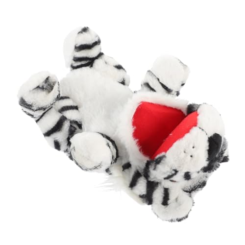 BESPORTBLE Tierhandpuppe Tiger Aus Plüsch Interaktive Geschichtenerzähler Für Kuscheltier Für Kreative Lernaktivitäten Und Spaß Im Kindergarten Und Zuhause von BESPORTBLE