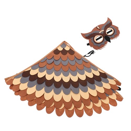 BESPORTBLE Eulenkostüm Mit Vogelflügeln Und Maske Für Junge Mädchen Aus Tierfilzmaterial Detailreich Verarbeitet Für Halloween Und Rollenspiele BESPORTBLE Eulenkostüm Mit Vogelflügeln Und Maske Für Junge Mädchen Aus Tierfilzmaterial Detailreich Verarbeitet Für Halloween Und Rollenspiele von BESPORTBLE