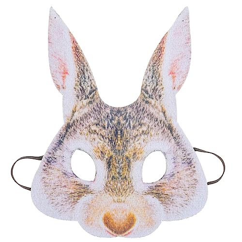 BESPORTBLE Tiermaske Für Lustige Hasenmaske Für Kostümpartys Fasching Und Karneval Dekorative Bastelmaske Zum Bemalen Für Ostern Und Halloween von BESPORTBLE