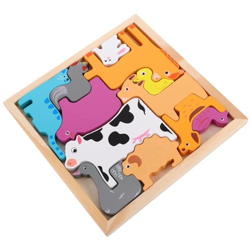 BESPORTBLE Tierpuzzle aus Holz Kreatives Puzzle für Kleinkinder Hand Augen Koordination und Kognitiven Fähigkeiten für Kindergarten und Kreative Lernspiele BESPORTBLE Tierpuzzle aus Holz Kreatives Puzzle für Kleinkinder Hand Augen Koordination und Kognitiven Fähigkeiten für Kindergarten und Kreative Lernspiele von BESPORTBLE