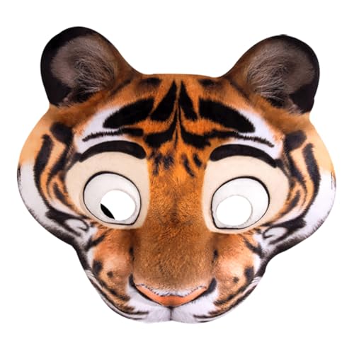 BESPORTBLE Tiger Halbgesichtsmaske Realistisches EVA Tierkostüm Mit Elastischem Band Für Halloween Karneval Faschingsparty Zubehör BESPORTBLE Tiger Halbgesichtsmaske Realistisches EVA Tierkostüm Mit Elastischem Band Für Halloween Karneval Faschingsparty Zubehör von BESPORTBLE
