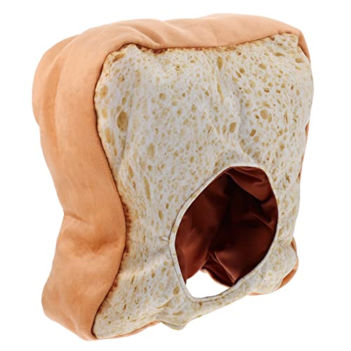 BESPORTBLE Toast Brot Hut Plüschmütze Lustige Diy Kostüm Requisite für Partys Rollenspiele und Fotostationen Weicher und Bequemer Hut von BESPORTBLE