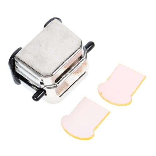 BESPORTBLE Toaster Modellspielzeug für Puppenhaus Zinklegierungs Brotbackautomat mit Broten Zubehör für Kleine Küchen und Spielszenerien Leicht und Stabil BESPORTBLE Toaster Modellspielzeug für Puppenhaus Zinklegierungs Brotbackautomat mit Broten Zubehör für Kleine Küchen und Spielszenerien Leicht und Stabil von BESPORTBLE