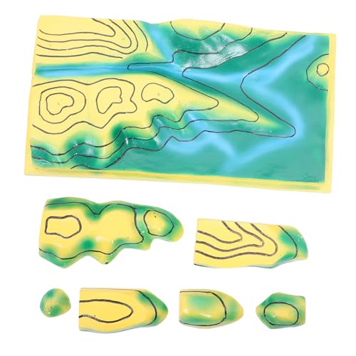 BESPORTBLE Topografische Modelle Lehren Geländekarte Wissenschaftliches Lehrmittel Pädagogisches Landformmodell Für Schulgeographie Laborausrüstung Junior High School Geographiekarte von BESPORTBLE
