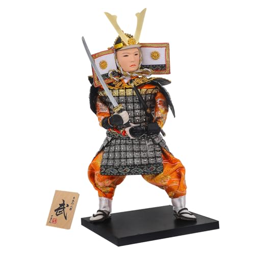 BESPORTBLE Traditionelle Japanische Samurai Dekoration Figur Detailreich Handgefertigt Japanische Heimdeko für Kulturfans Samurai Krieger Ninja Puppe für Wohnzimmer und Schreibtisch von BESPORTBLE