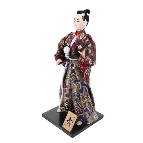 BESPORTBLE Traditionelle Japanische Samurai Figur Desktop Ornament Japanischer Stil Dekoration Handgefertigt Kultur Symbol für Wohnzimmer und Büro von BESPORTBLE