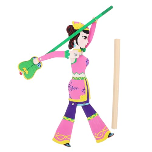 BESPORTBLE Traditionelles Chinesisches Schattenspiel Puppen Steuerstab Kindergarten schattenpuppen Requisite Leicht Farbecht Kreatives Bastelspiel für Erwachsene Zufällige Zufällige Farbe von BESPORTBLE