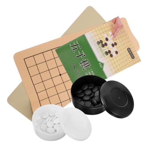 BESPORTBLE Tragbares Go Schach Set Leichtes Go Brettspiel mit Robustem Holzbrett und Schwarzen Weißen Spielsteinen für Anfänger und Reisegebrauch BESPORTBLE Tragbares Go Schach Set Leichtes Go Brettspiel mit Robustem Holzbrett und Schwarzen Weißen Spielsteinen für Anfänger und Reisegebrauch von BESPORTBLE