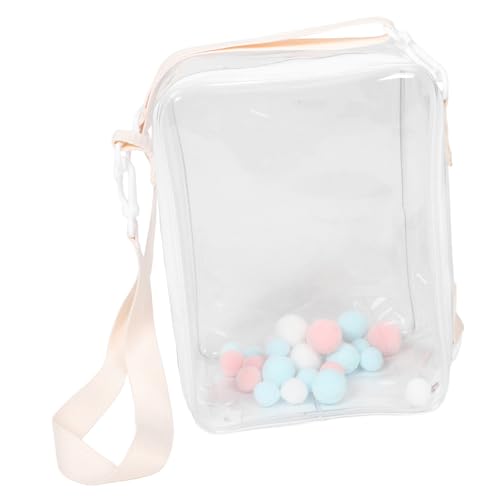 BESPORTBLE Transparente Figurentasche mit Tragegurt Großer Aufbewahrungssack für Puppen und Mini Figuren Praktischer PVC Doll Display Beutel für Unterwegs von BESPORTBLE