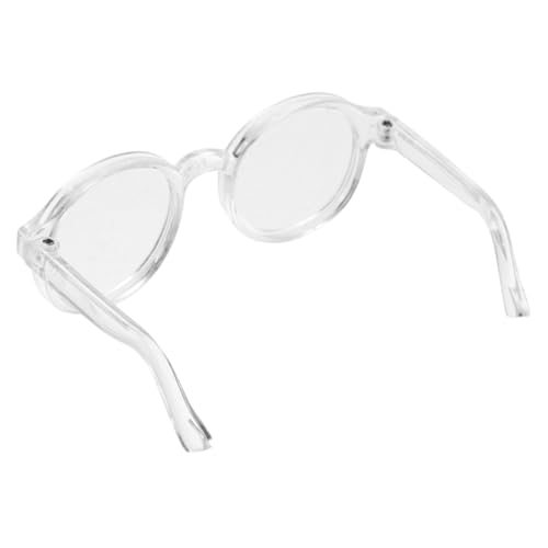 BESPORTBLE Transparente Mini Puppenbrille für Baumwollpuppen Kostümbrille Doll Eyewear Detailreiche Kunststoff Sonnenbrille Puppenzubehör für Puppenkostüm und Sammelobjekt von BESPORTBLE