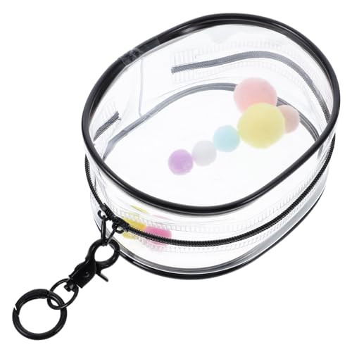 BESPORTBLE Transparente Mini Puppentasche aus Weichem PVC mit Reißverschluss und Schlüsselanhänger Tragbare Aufbewahrung für Puppen und Dekorativ und Praktisch für Mädchen von BESPORTBLE