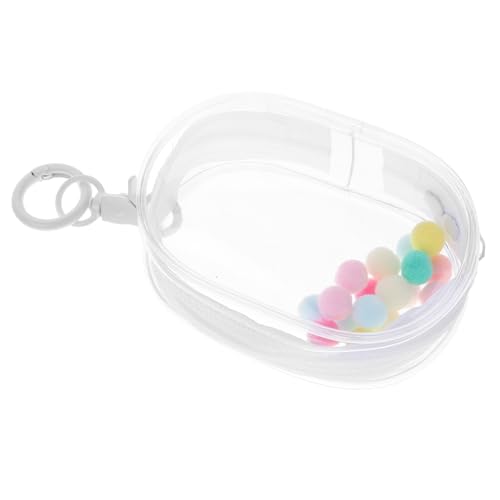 BESPORTBLE Transparente Puppentragetasche mit Doppelreißverschluss PVC Material Hohe Sichtbarkeit Mini doll Display mit Schlüsselanhänger und Pompom Stilvolle Runde Tasche zum Präsentieren BESPORTBLE Transparente Puppentragetasche mit Doppelreißverschluss PVC Material Hohe Sichtbarkeit Mini doll Display mit Schlüsselanhänger und Pompom Stilvolle Runde Tasche zum Präsentieren von BESPORTBLE