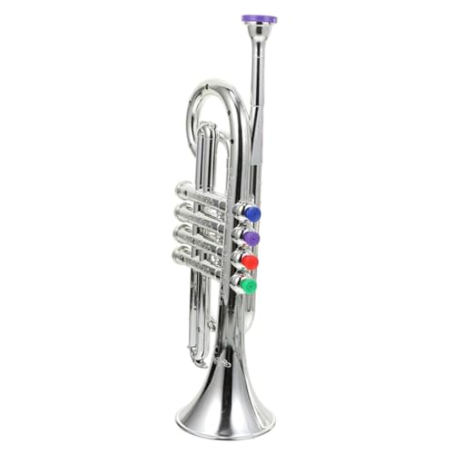 BESPORTBLE Trompete aus Hochwertigem Kunststoff Leichte Realistische Nachbildung mit Klängen Pädagogisches Musikinstrument für Kleinkinder Tragbar und Sicher für Musiklernen von BESPORTBLE