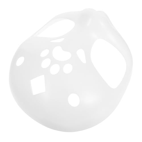 BESPORTBLE Unbemalte Weiße Kunststoff Fursuit Kopfbasis Blanke Tiermaske für DIY Kreative Realistisches Masquerade Kostümzubehör für Cosplay Halloween Party von BESPORTBLE