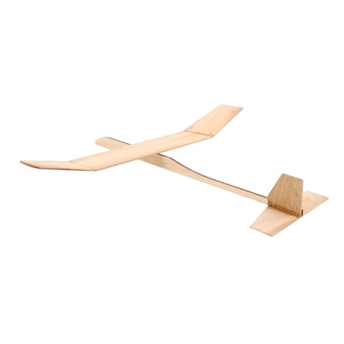 BESPORTBLE Unbemaltes DIY Holzflugzeug Segelflugzeug Modellbausatz für Jungen Mädchen Ab Jahren Leichtes Fördert Kreativität und Feinmotorik für Outdoor und Familienaktivitäten von BESPORTBLE
