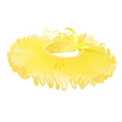 BESPORTBLE Unisex Mittelalterlicher Rüschenkragen Abnehmbarer Fake Kragen für Halloween Cosplay und Renaissance Kostüme Elegantes Modeaccessoire Gold für Stilvolle von BESPORTBLE