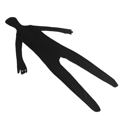 BESPORTBLE Unsichtbarer Ninja Bodysuit Schwarz Elastischer Ganzkörper jumpsuit für Erwachsene ca Atmungsaktives Cosplay Kostüm für Männer und Frauen für Halloween und Bühnenauftritte von BESPORTBLE