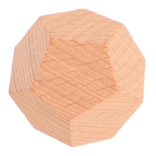 BESPORTBLE Unvollendete Holz Bastelwürfel für DIY Projekte Leere Essenswürfel aus Robustem Holz für Mathematikspiele und Kreative Aktivitäten Partys und Familienfeiern von BESPORTBLE