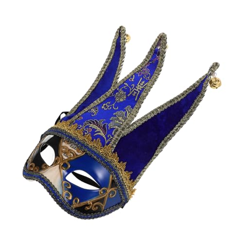 BESPORTBLE Venezianische Halbgesichtsmaske Glückselige Maskerade Mann Maskerademasken Mit Stock Halloween-maskerade-kostüm Kleid Maskerade- Masse Für Party Blue Plastik BESPORTBLE Venezianische Halbgesichtsmaske Glückselige Maskerade Mann Maskerademasken Mit Stock Halloween-maskerade-kostüm Kleid Maskerade- Masse Für Party Blue Plastik von BESPORTBLE