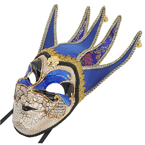 BESPORTBLE Venezianische Maske Gesicht Funkeln Halloween Maskerade Party-maske Cosplay-maske Lustige Partymaske Für Karneval Cosplay Dekorative Maske Retro-maske Geburtstagsmaske Blue Plastik von BESPORTBLE