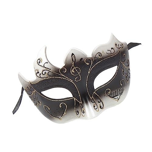 BESPORTBLE Venezianische Maske Halbe Gesichtsmaske Für Halloween Cosplay Und Maskenball Schwarz Für Kostümpartys Und Verkleidungen Make Up Accessoire BESPORTBLE Venezianische Maske Halbe Gesichtsmaske Für Halloween Cosplay Und Maskenball Schwarz Für Kostümpartys Und Verkleidungen Make Up Accessoire von BESPORTBLE