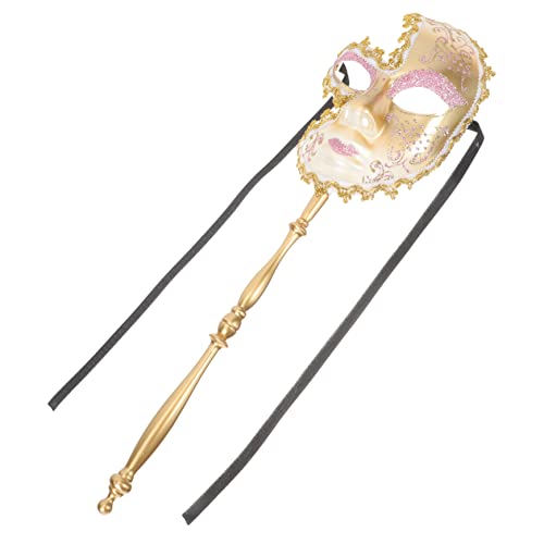 BESPORTBLE Venezianische halloween masken halloweenmaske partydeko einschulung party dekoration Mystisch realistisch Maskerademaske für Party Bühnenauftrittsmaske Plastik Rosa von BESPORTBLE