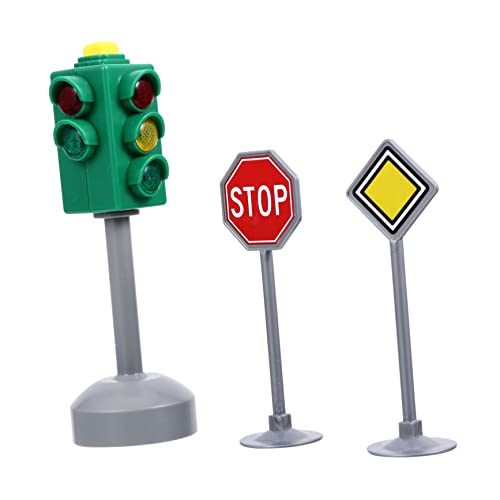 BESPORTBLE Verkehrssignal Modellspielzeug aus Sicherem Kunststoff Langlebig Farbenfroh Realistische Verkehrsampel Simulation für Frühe Verkehrssicherheitserziehung von BESPORTBLE