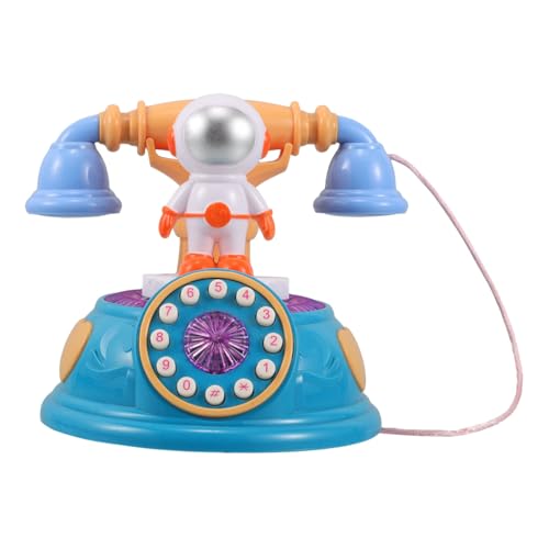BESPORTBLE Vintage Astronaut Telefonspielzeug Interaktives Lernspielzeug Mit Licht Und Musik Für Kleinkinder Und Vorschulkinder Für Jungen von BESPORTBLE