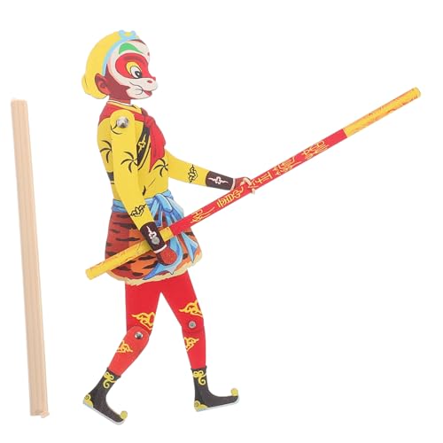 BESPORTBLE Chinesischer Schattenaffe Handgefertigte Holzpuppe Im Vintage-Stil Für Bastelkurse Puppentheater von BESPORTBLE