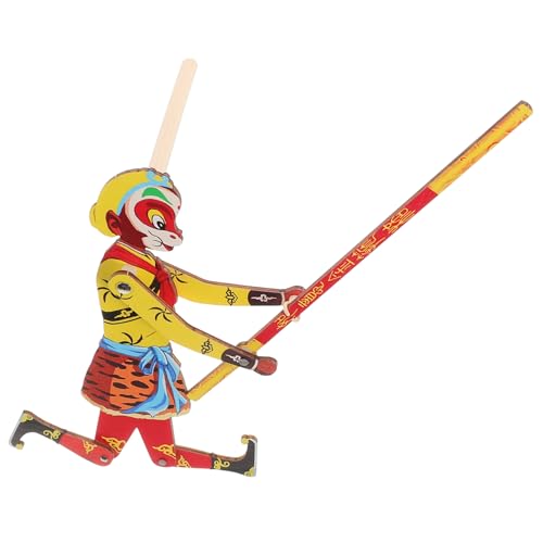 BESPORTBLE Vintage Chinesisches Schattenpuppenspielzeug Handgefertigter Holz Puppenspieler Monkey King Für Traditionelles Schattenpuppentheater Und Familienunterhaltung von BESPORTBLE