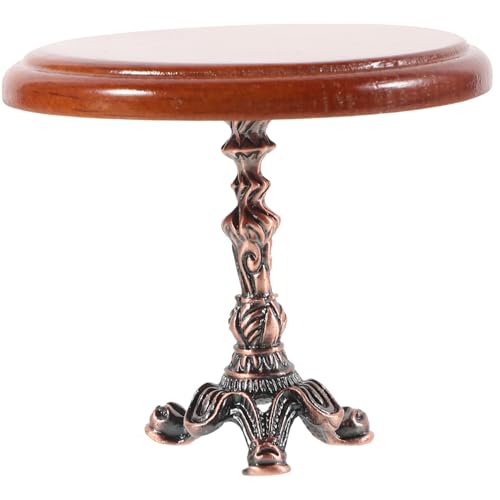 BESPORTBLE Vintage Holz Rundtisch Mit Stühlen Puppenmöbel Für Kreative Spielwelten Mini Hausdekoration Für Sammler BESPORTBLE Vintage Holz Rundtisch Mit Stühlen Puppenmöbel Für Kreative Spielwelten Mini Hausdekoration Für Sammler von BESPORTBLE