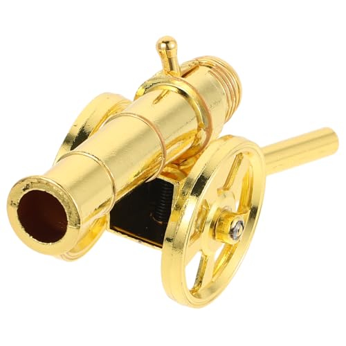 BESPORTBLE Vintage Metallkanonen Modell Figur Sammlerstatue Robustes Desktop Ornament für Zuhause Büro Regal Dekoration Interaktives Historische Nachbildung von BESPORTBLE