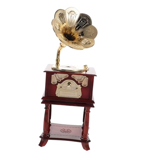 BESPORTBLE Vintage Mini Musikbox mit Kreativem Design Grammophon Musikspieluhr für Tischdekoration Handwerklich Gefertigt als für Besondere Anlässe BESPORTBLE Vintage Mini Musikbox mit Kreativem Design Grammophon Musikspieluhr für Tischdekoration Handwerklich Gefertigt als für Besondere Anlässe von BESPORTBLE