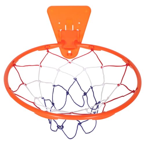 BESPORTBLE Wandmontierter Basketballkorb Für Innenbereich Geräuschloses Design Ohne Bohren Stabiler Kunststoffhaken Faltbarer Basketballkorb Für Erwachsene Großer Korb von BESPORTBLE